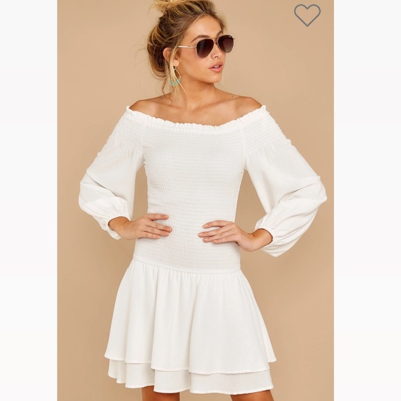 New! Shift white dress